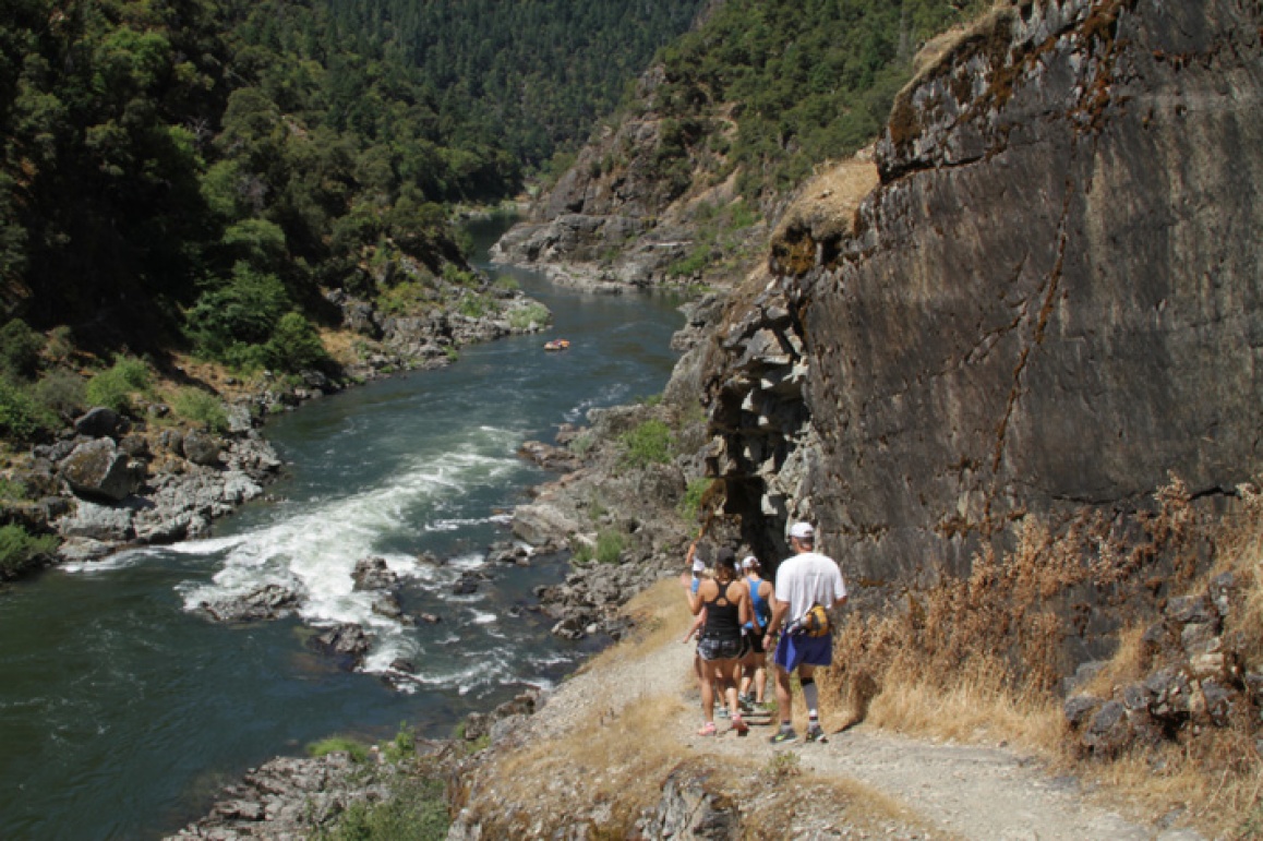 Hikers on the Rogue River Trail