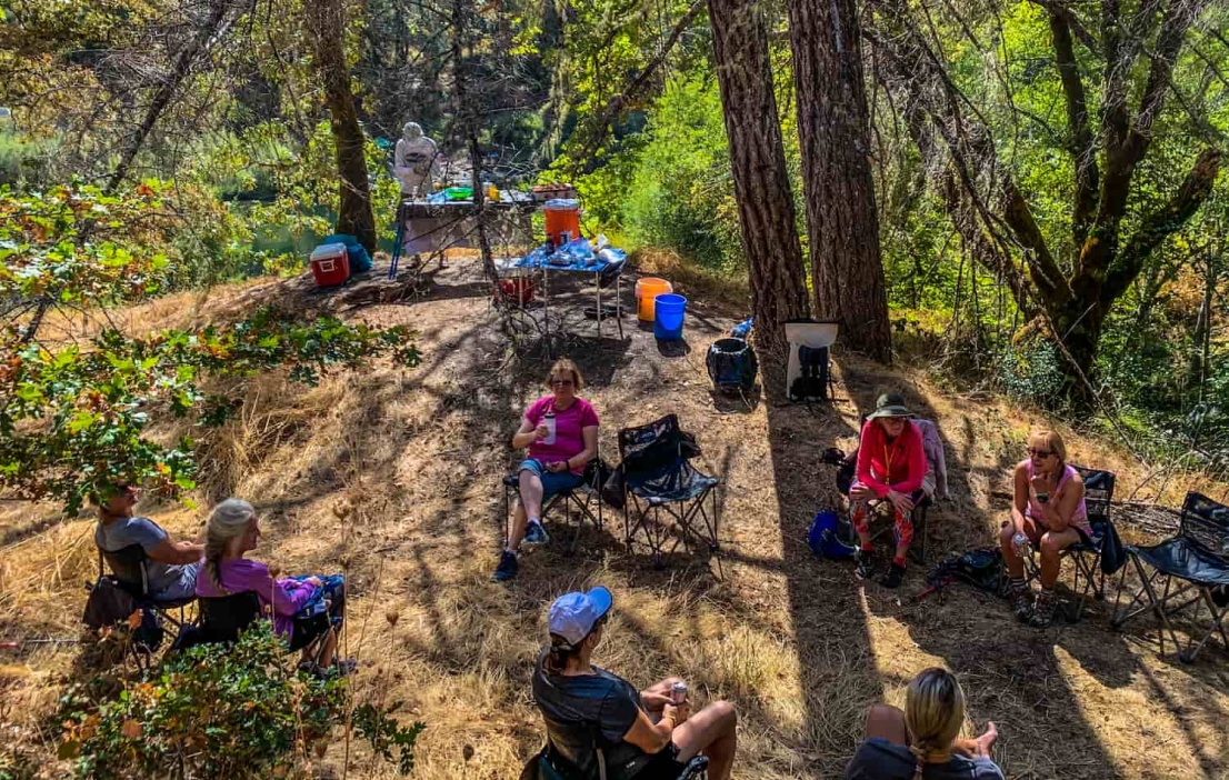 Enjoy a rest on the Rogue River Trail