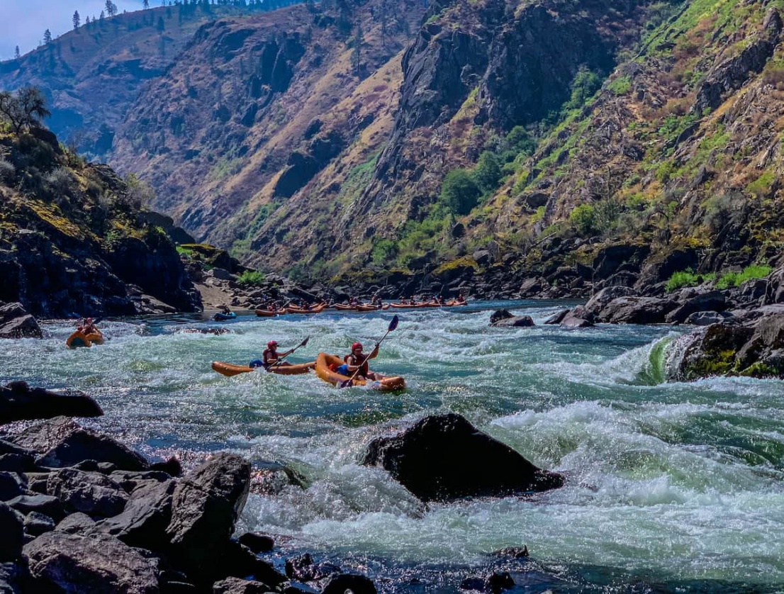 Kayaking on the Salmon River