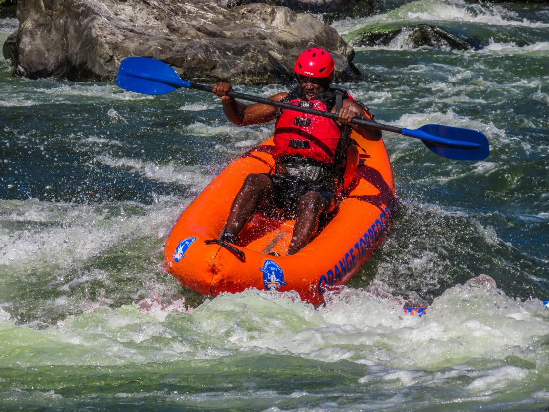 Inflatable kayaking on the Rogue River