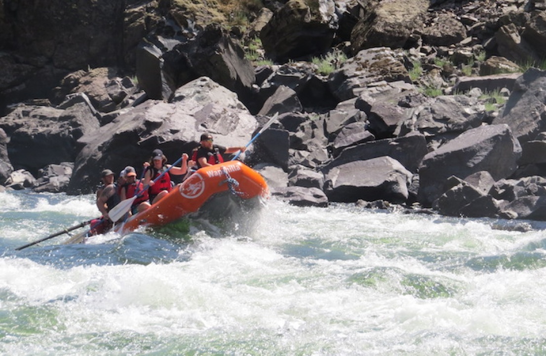 Rafting the Salmon River near McCall Idaho