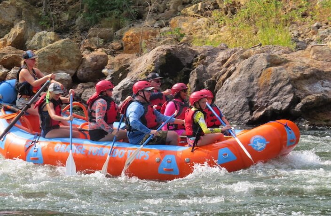 Rogue River Rafting Half-day whitewater trip |Orange Torpedo