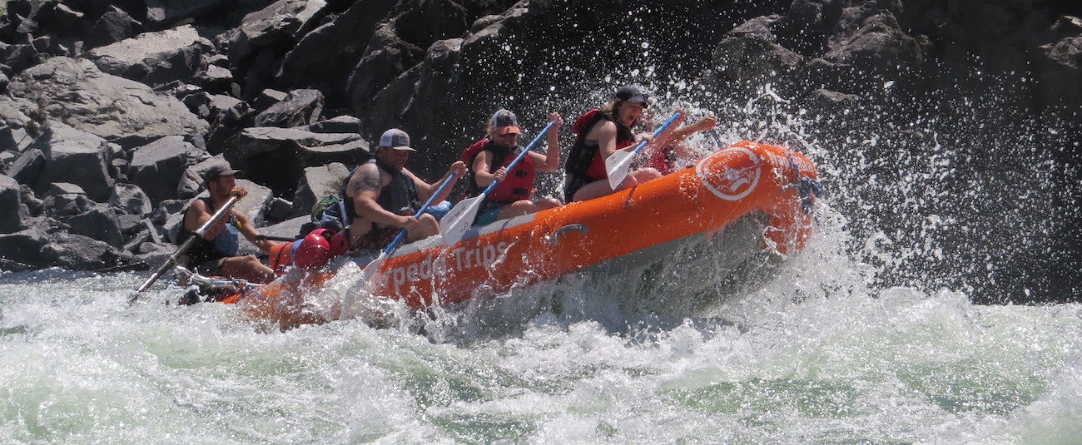 Full Salmon River rafting and kayaking trip Orange Torpedo Trips