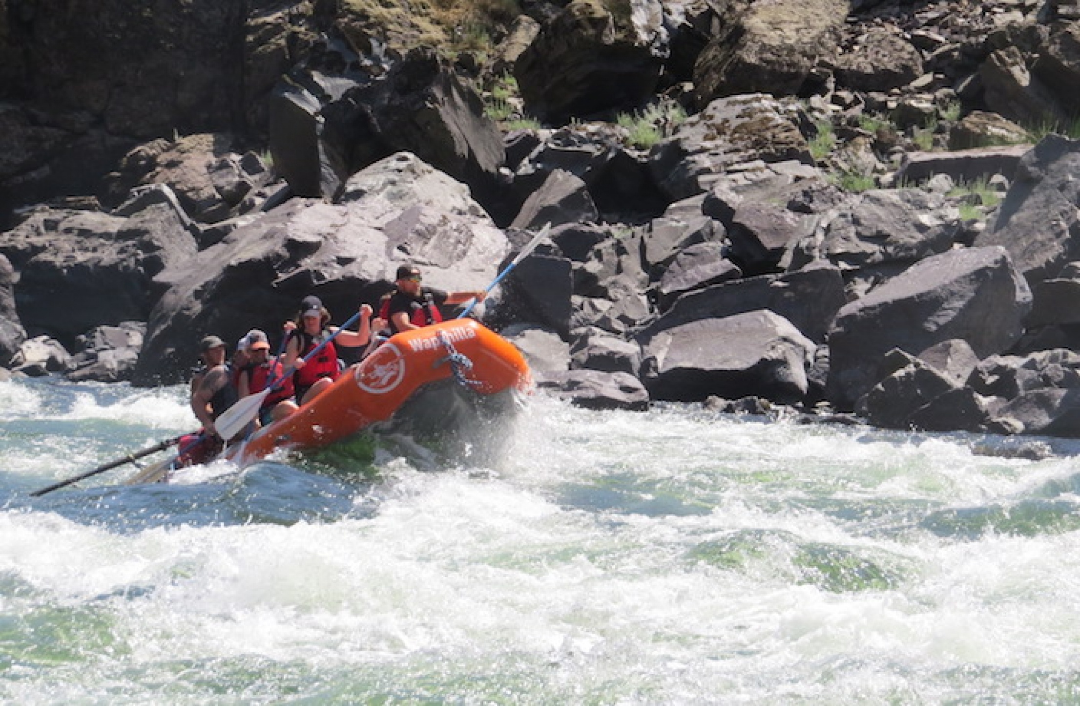 Salmon River full day whitewater rafting trip near Riggins and McCall Idaho